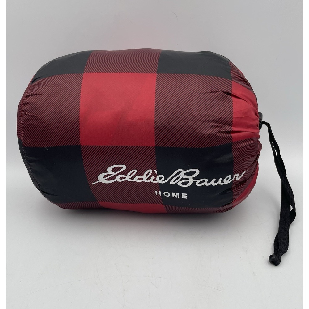 Eddie Bauer Primaloft Quilt Blanket Packable Throw 70x 60" Buffalo Plaid Outdoor